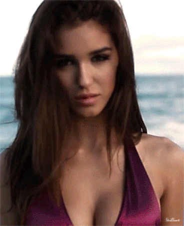 Topless Model Gif