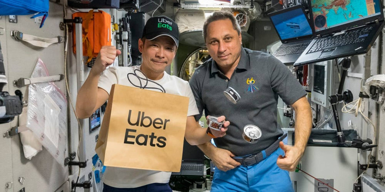 Uber Eats, la primera app que “entregó” comida en la Estación Espacial