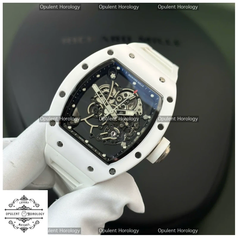 Richard Mille RM055 White Ceramic - Bubba Watson Best Replica V4