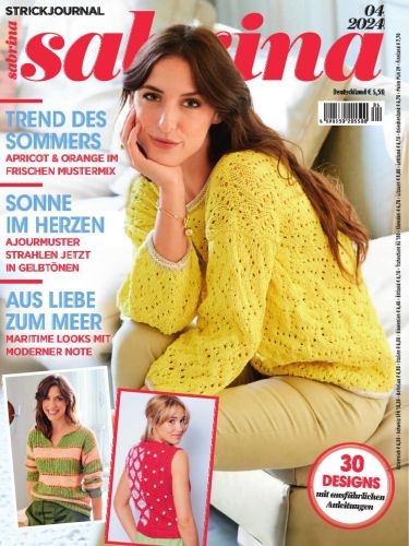 Cover: Sabrina Strickjournal Magazin April No 04 2024