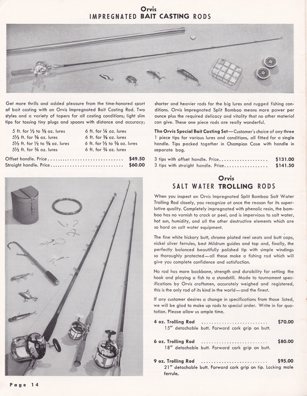 Catalog - 1957 page 14 (Bait Casting and Salt Water Trolling)
