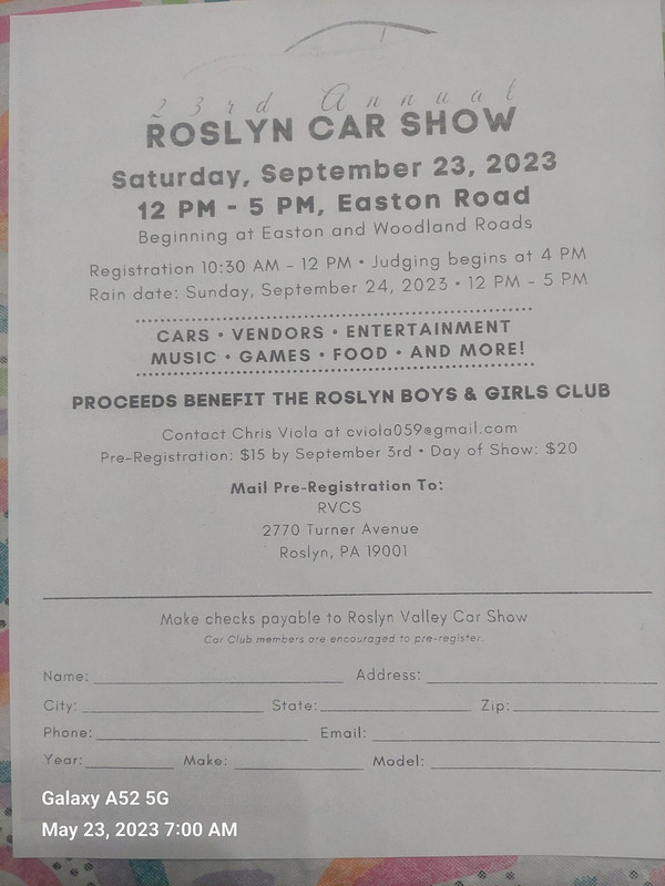 Roslyn Car show — Postimages