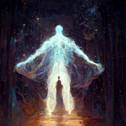 A Man Showing Astral Body