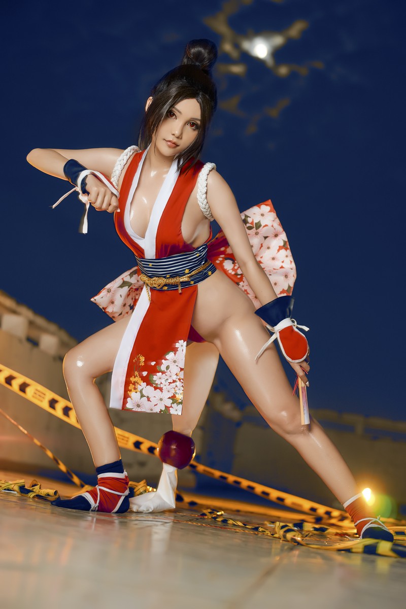 Joyce Lin2x Mai Shiranui Cosplay 性感写真集 39P插图5