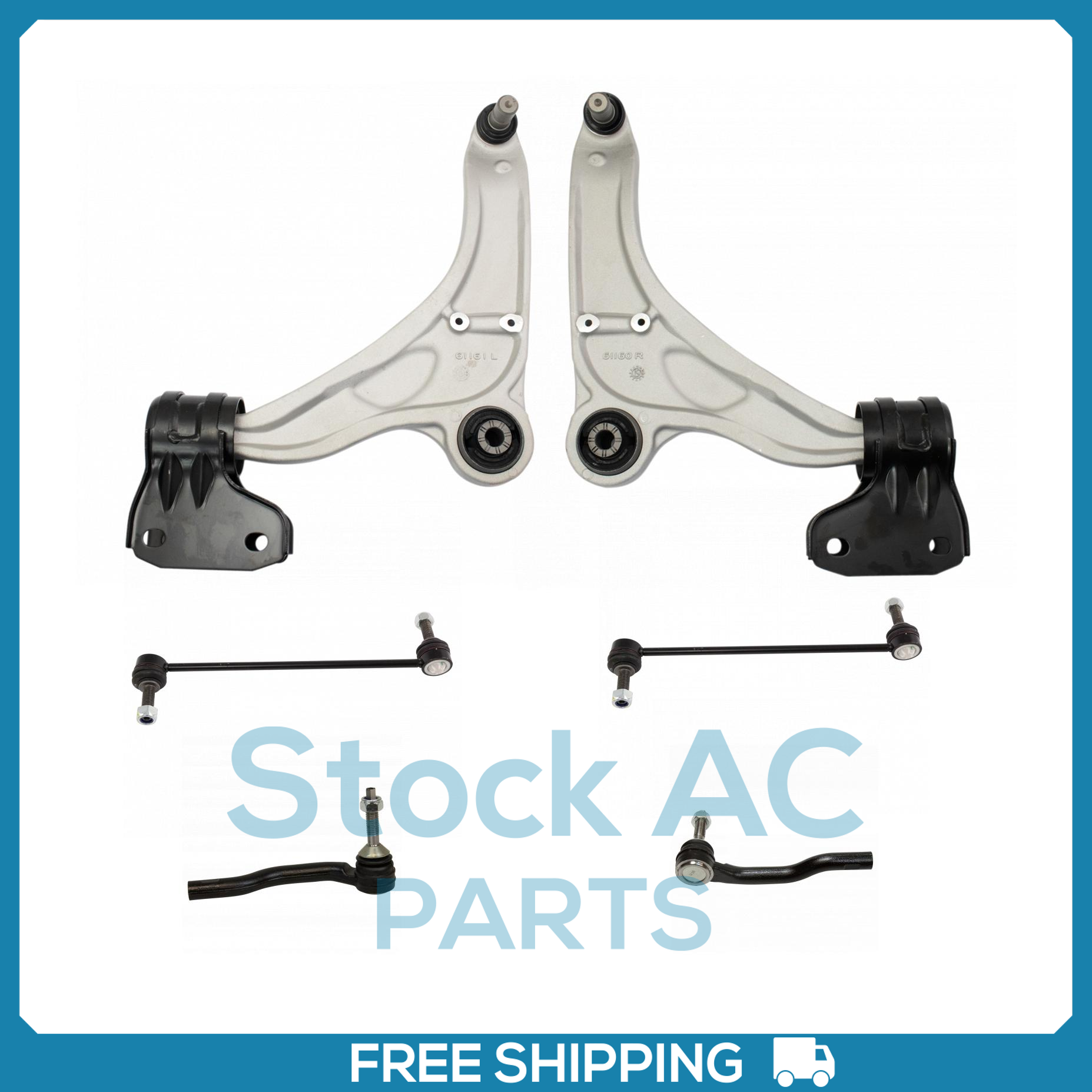 New Suspension Kit for 15-18 Ford Edge Front End - 6pcs - Picture 1 of 6