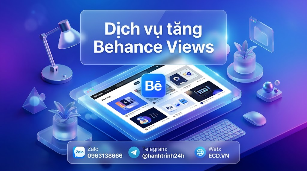 dịch vụ tăng behance views vip behance adobe