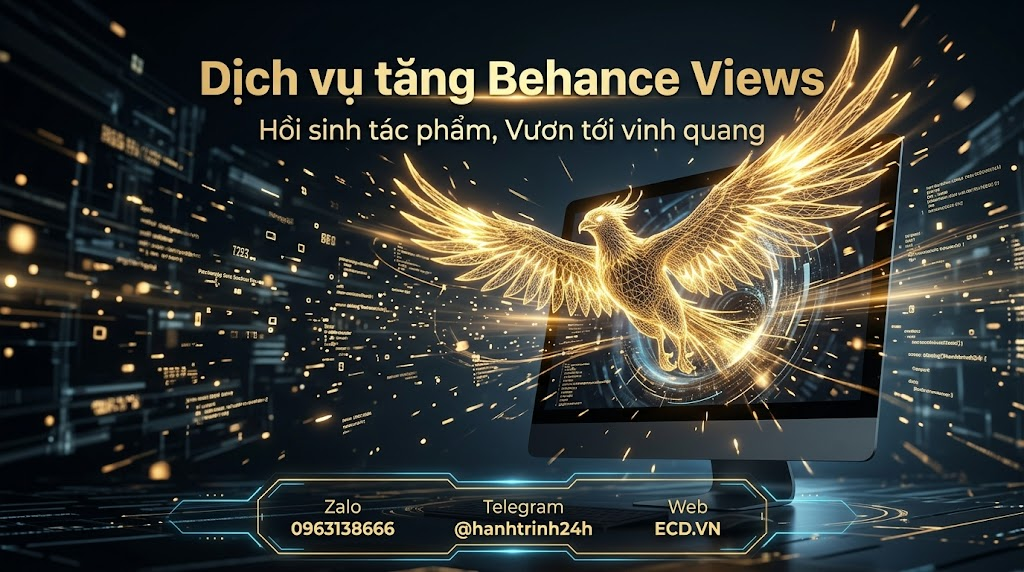 tăng behance views vĩnh viễn adobe behance