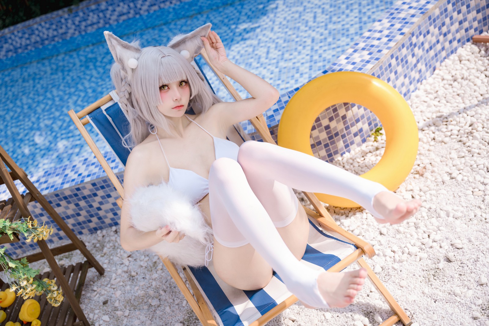 九柒喵 – 朝凪泳装 高质量泳装写真（29P-241.5M）夏日海边 Cos 系列插图8