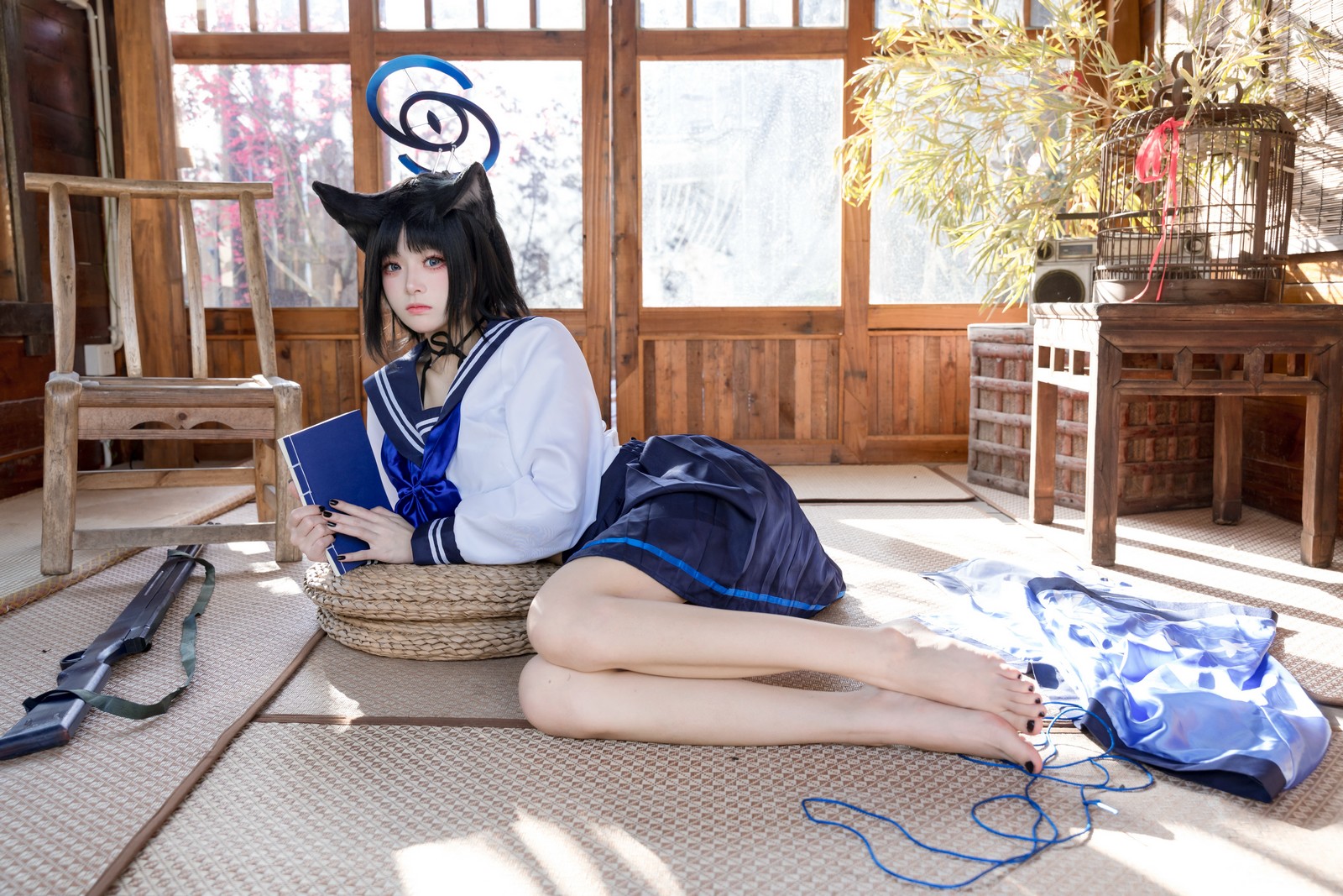 九柒喵 – 桐生桔梗 Cos 高清大合集（88P-470MB）和风旗袍写真插图5