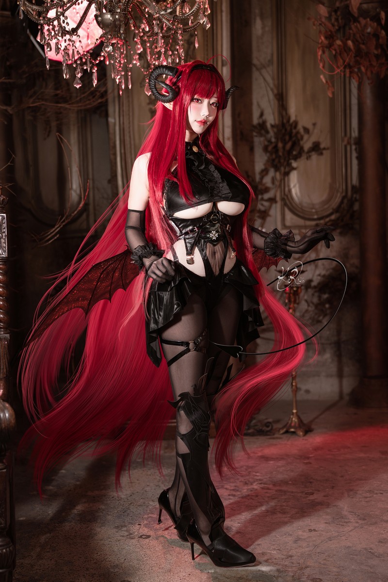 切切Celia 兴登堡 Hindenburg Cosplay Azur Lane 写真 38P插图1