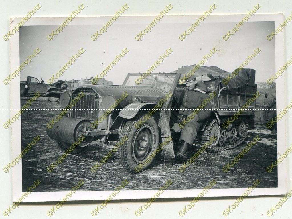 Foto, Unic TU 1 im Dienst der Wehrmacht, Zugkraftwagen U 305 (f)