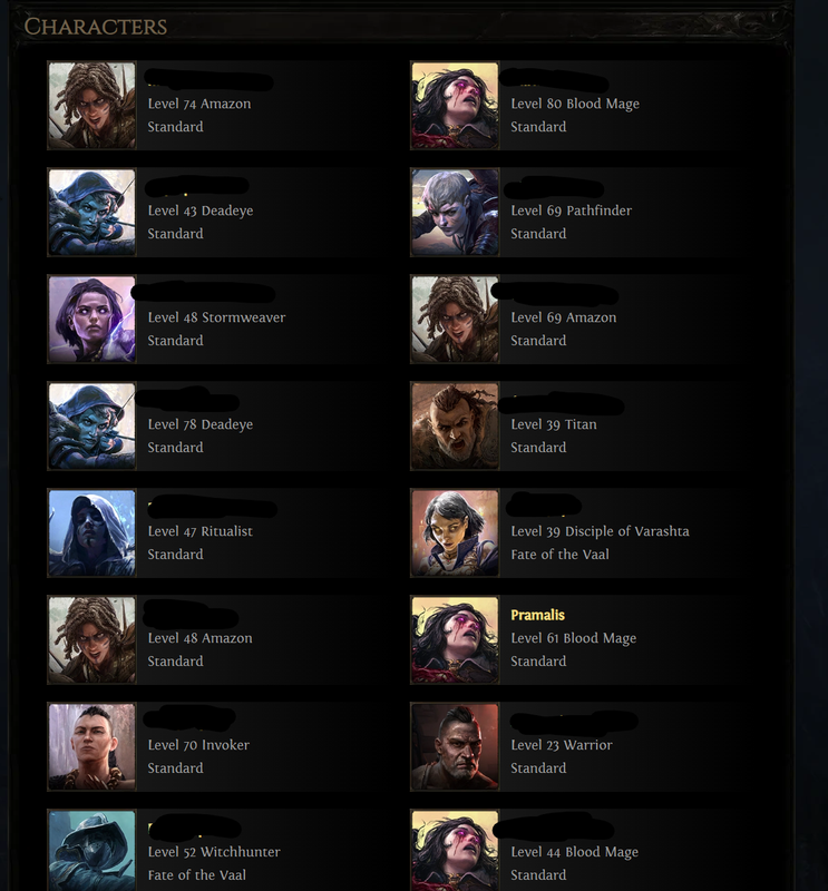 ПЕРСОНАЖИ ПОЕ 2