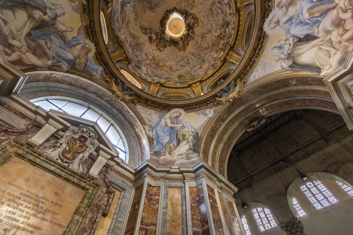 _27A3118-SANTA SABINA-CAPPELLA SX-SANTA CATERINA-CUPOLA
