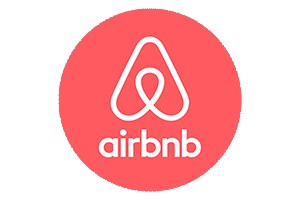 لوگوی Airbnb.com مرتبط با موفقیت دامنه