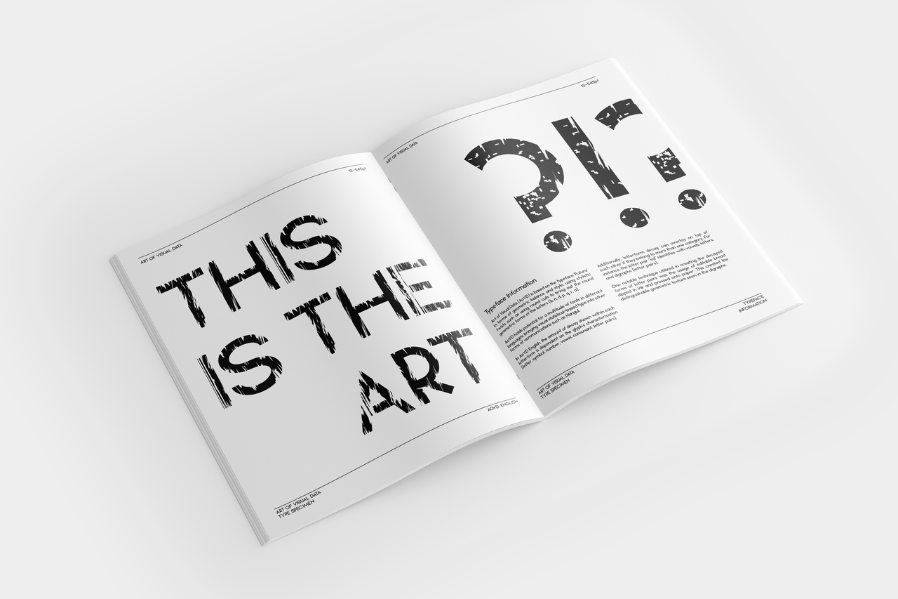 Type Specimen Booklet Mockup
