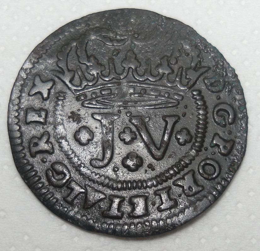 V Réis 1713 D. João V Anverso