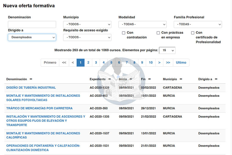 Cursos gratis del SEF para desempleados | foto orientativa