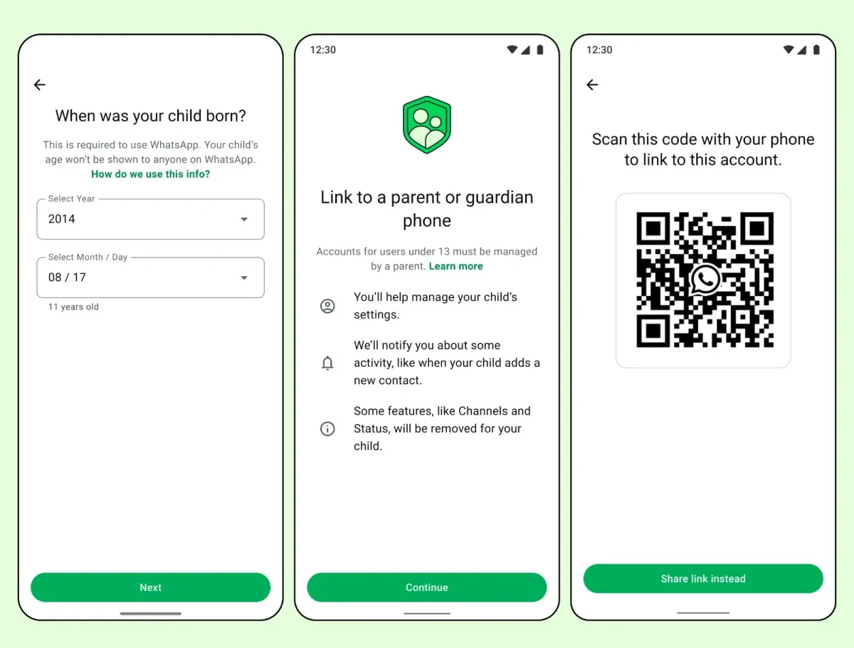 WhatsApp Introduces Parent-Linked Accounts to Give Pre-Teens Safer Messaging Access