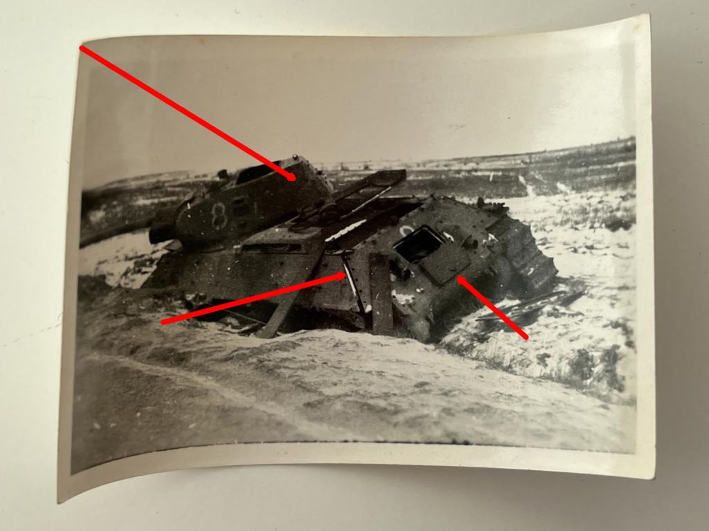 Foto Nachlass Inf. Rgt. 6 im Ostfeldzug, Panzer, (3)