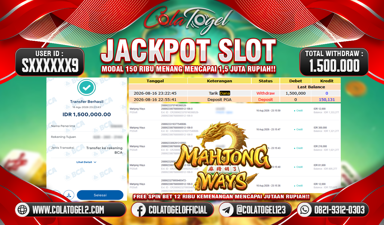JACKPOT SLOT GACOR!!