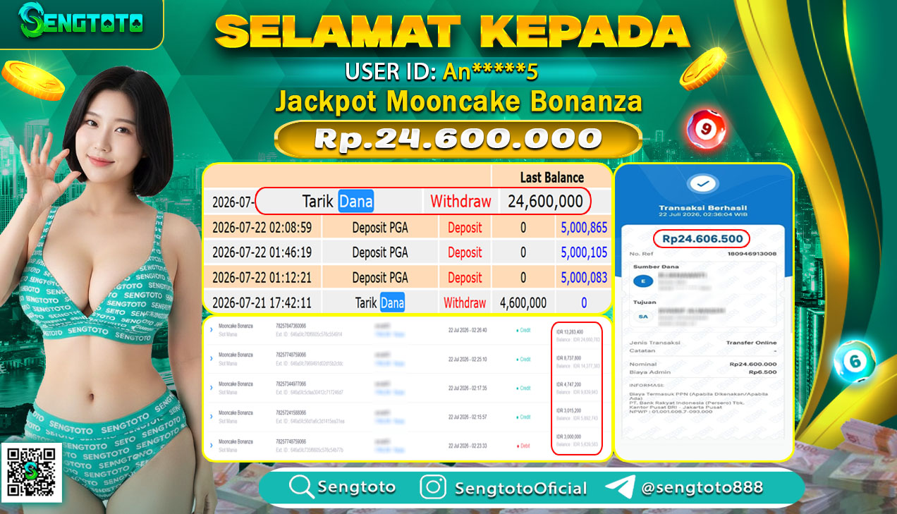 BUKTI PEMBAYARAN SLOT  MOONCAKE BONANZA