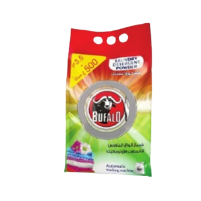 Bufalo laundry Powder Detergent designed specifically for colored clothes  3Kg + 500g Free