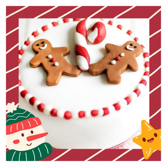 Special Christmas gingerbread man cake