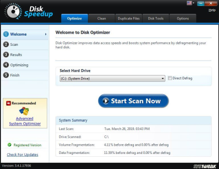 Systweak Disk Speedup 3.4.1.18124 Multilingual