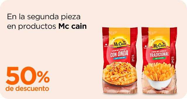 Chedraui: 2 x 1½ en productos McCain del departamento de congelados 