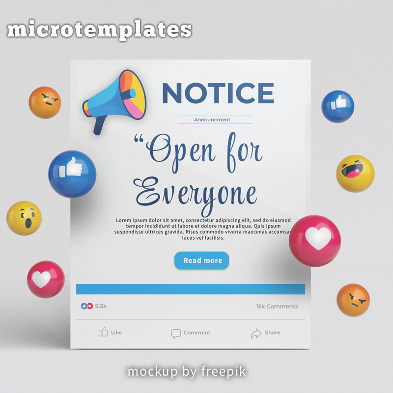 Announcement design templates
