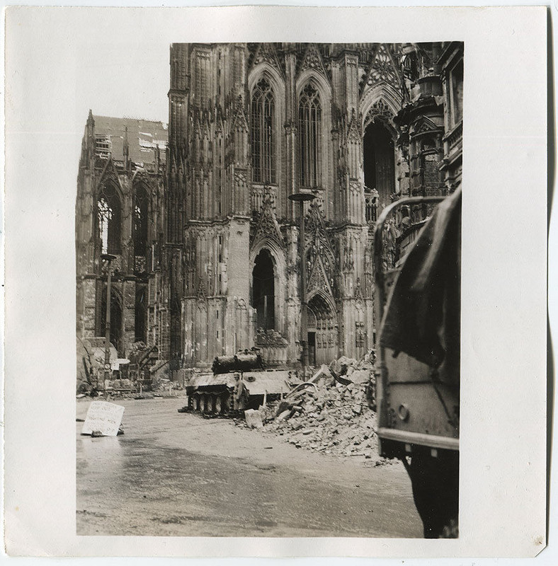 US Army Foto KÖLN Wehrmacht Panzer V Panther Dom