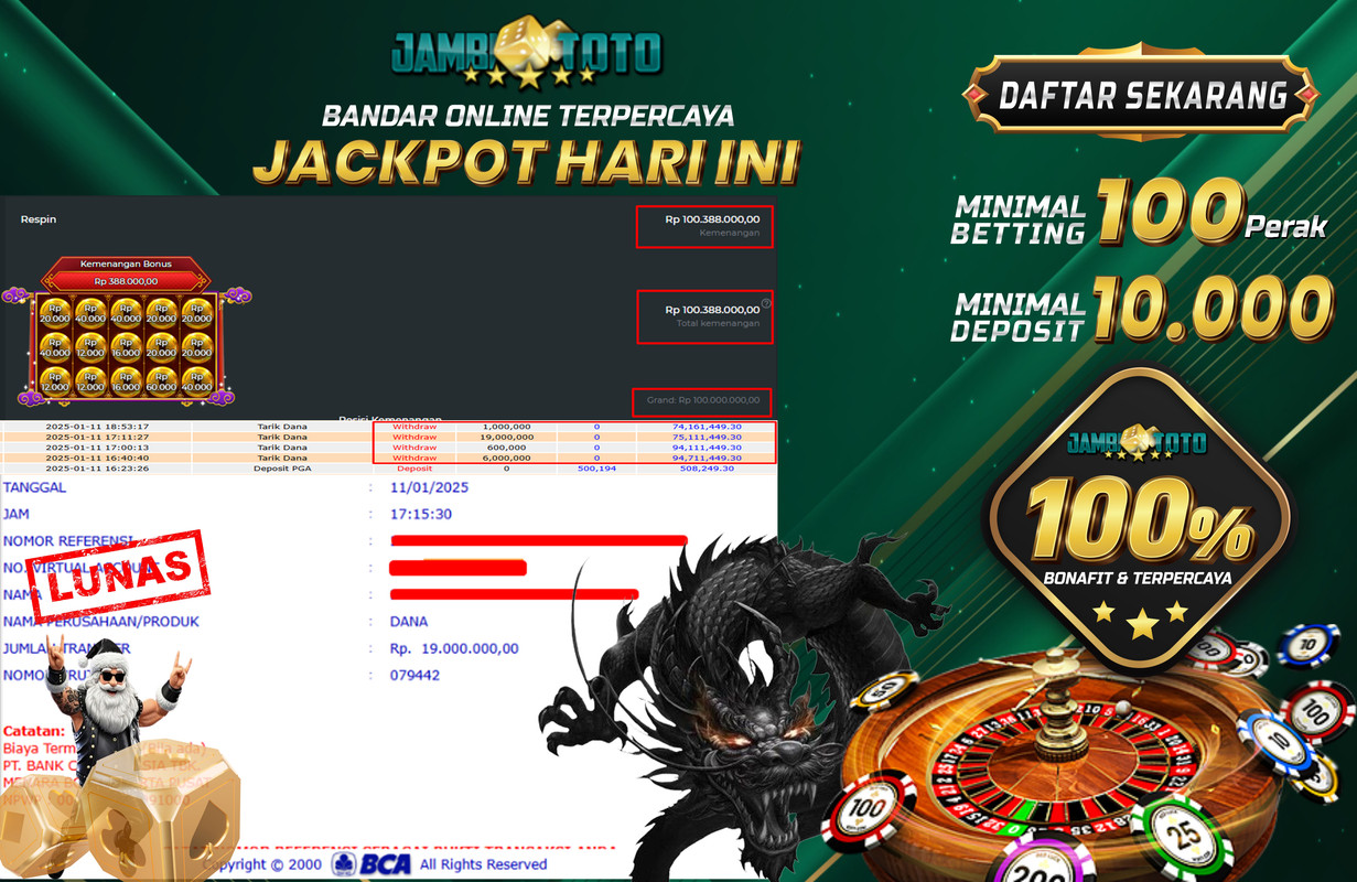 JAMBITOTO JACKPOT PRAGMATIC PLAY CHESTS OF CAI SHEN Rp. 100.000.000,- LUNAS
