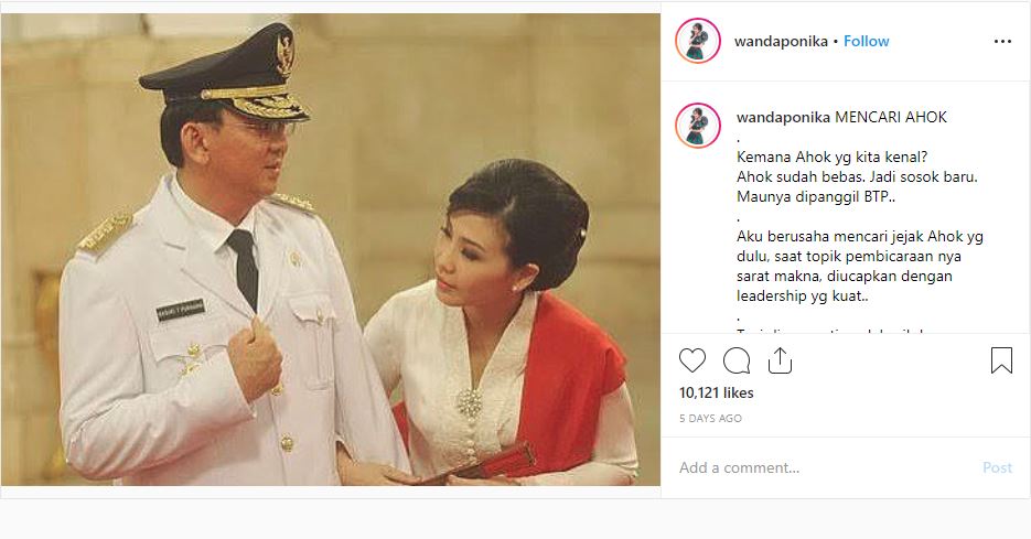 Ahok dan Veronica Tan