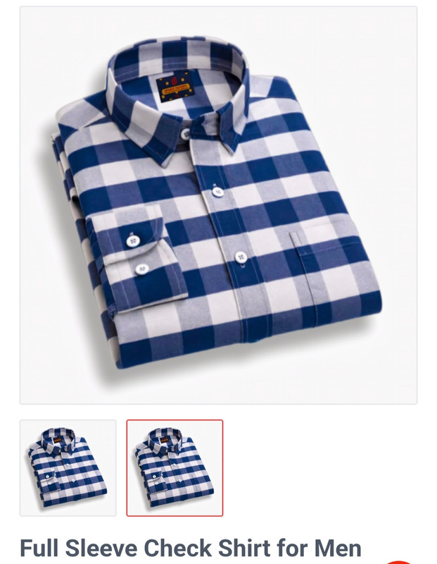 Full Sleeve Check Shirt for Men