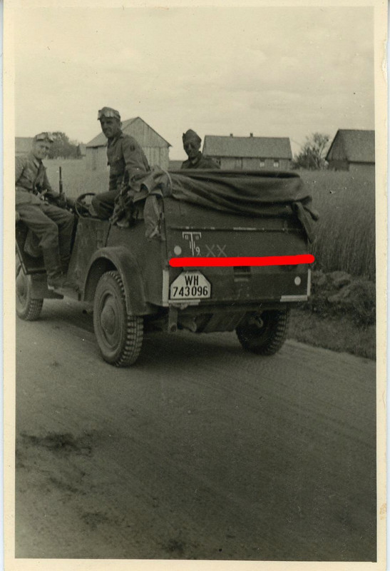 PKW Auto Kübelwagen 6. Panzerdivision Wappen Ken