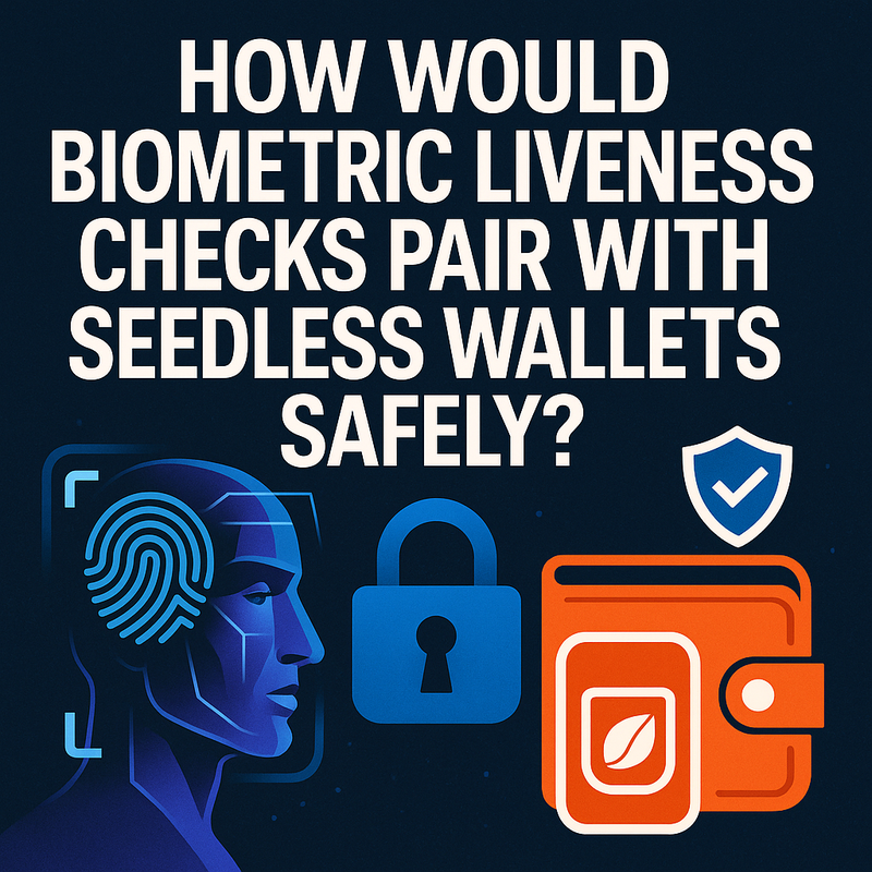 How would biometric liveness checks pair with seedless wallets safely?