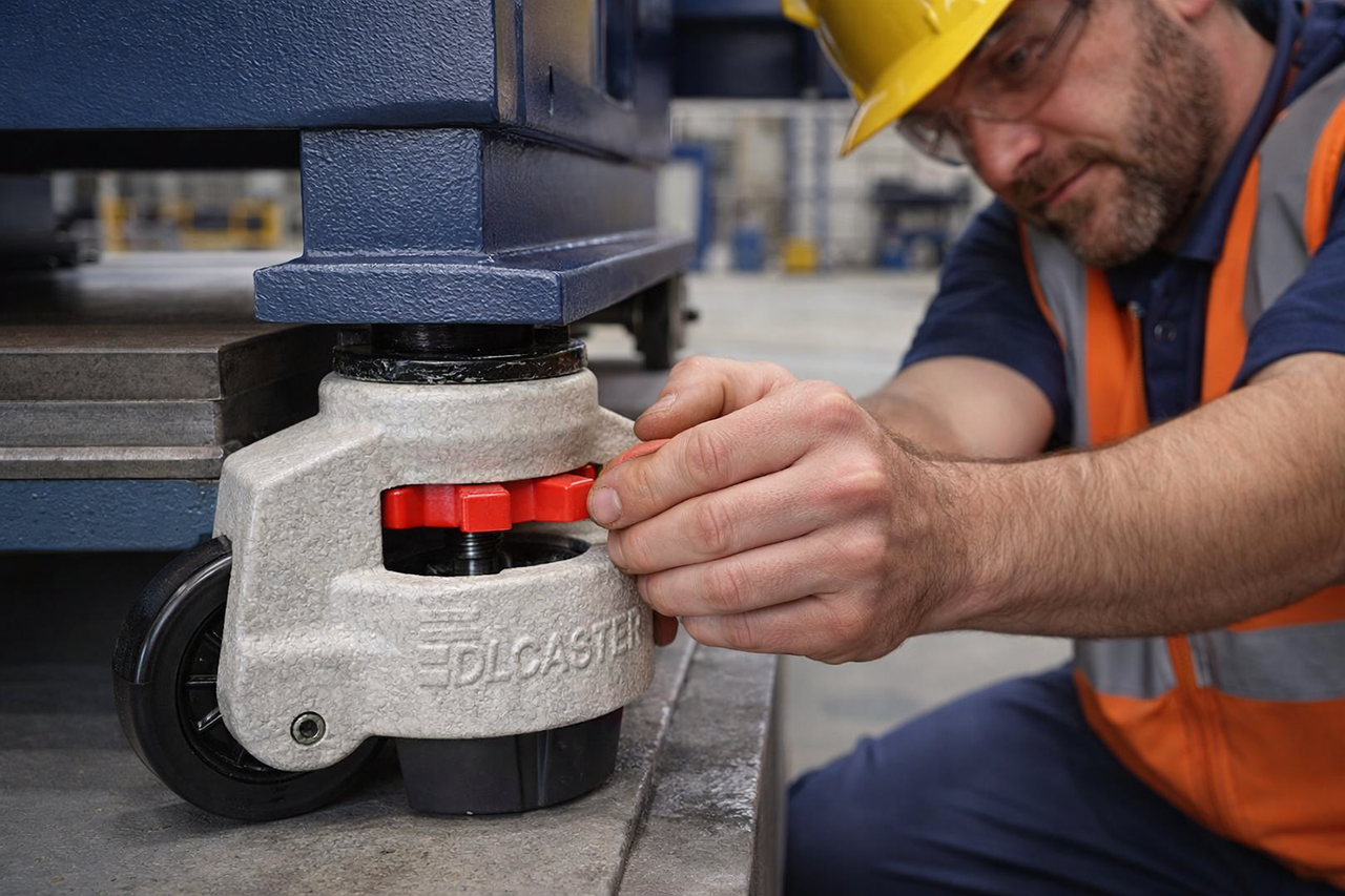 leveling casters for industrial equipment visualization