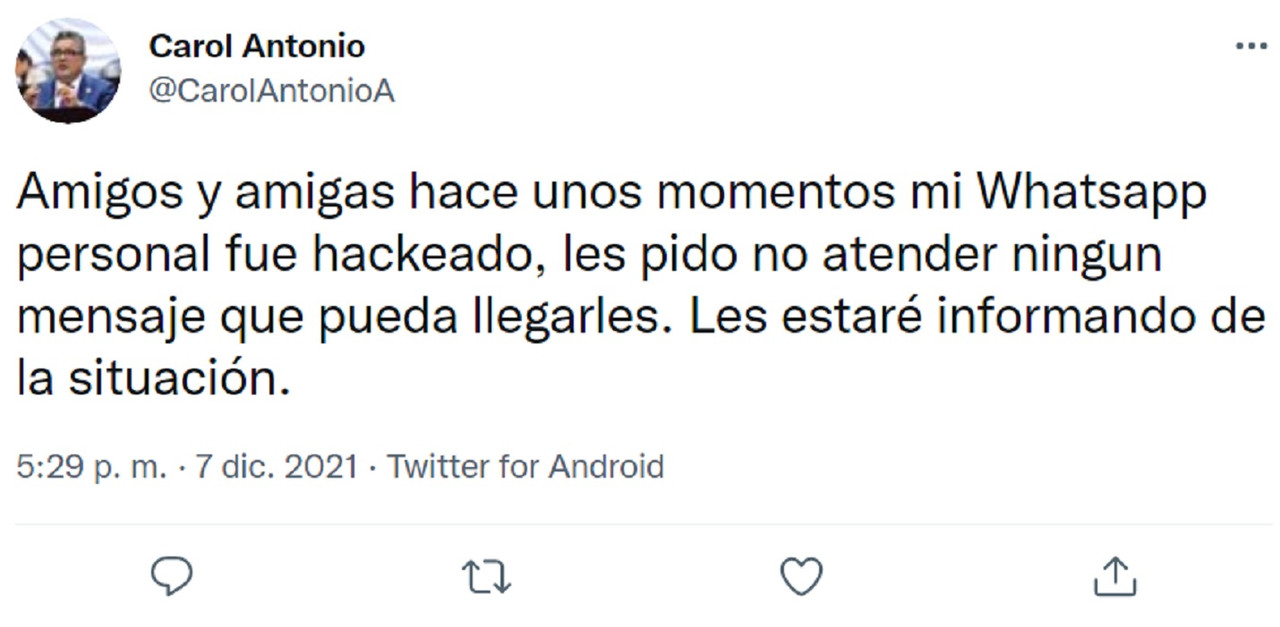 Diputado de Morena sufre hackeo de WhatsApp y quieren extorsionar a sus amigos