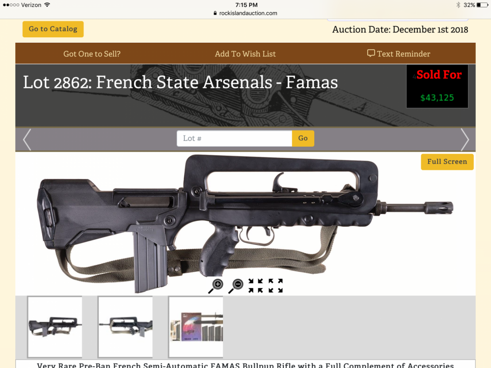 Le nouveau prix du FAMAS MAS-223-Auction-42-K