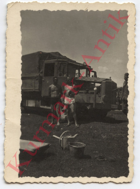 Foto Wehrmacht Front Russland LKW Büssing Hensch