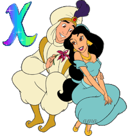 Aladin y Jazmín de Aladdin  X