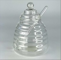 Медівниця скляна Вулик 500мл