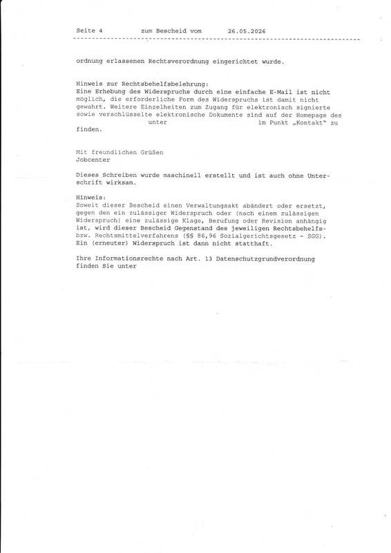 Alg II Bescheid 26 05 2026 4