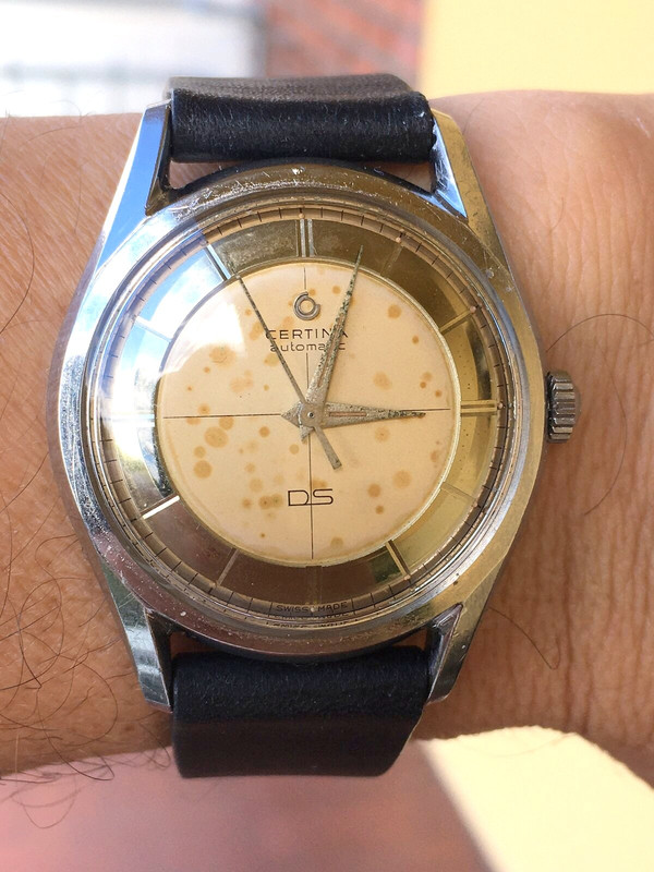 Certina DS con pátina y con radio, RE.