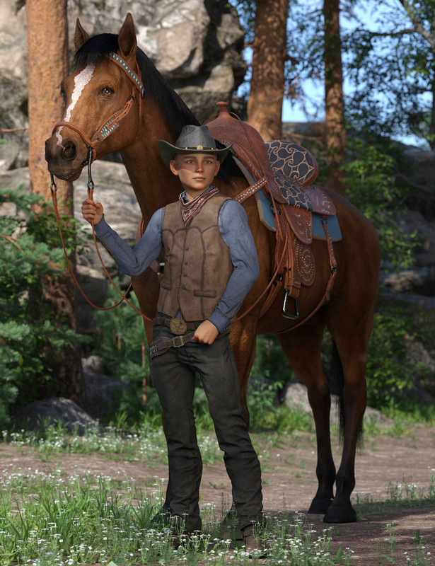 Western Horse Tack for Daz Horse 3