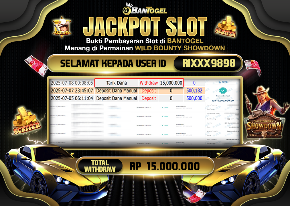 BUKTI JACKPOT LUNAS BANTOGEL