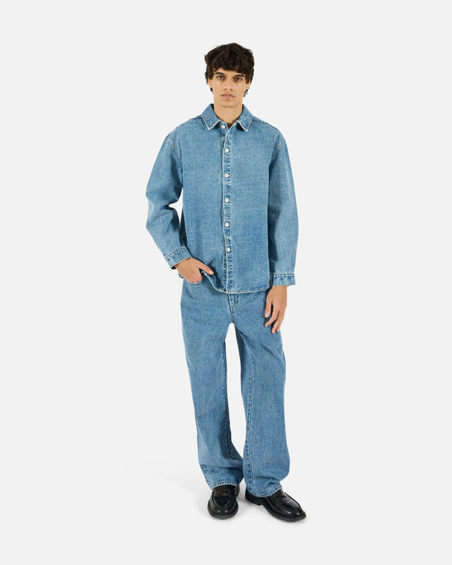 KROST Oversized Denim Shirt KR261120 2110 Medium Wash 1 01