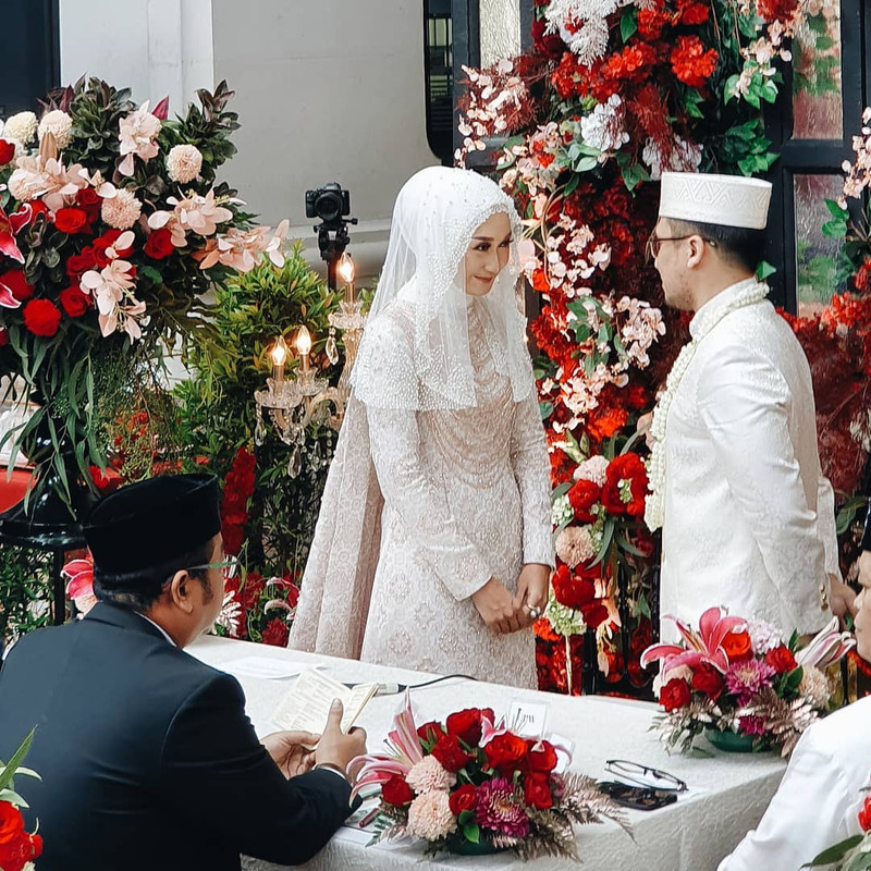 Akad nikah Dian dan Sandy