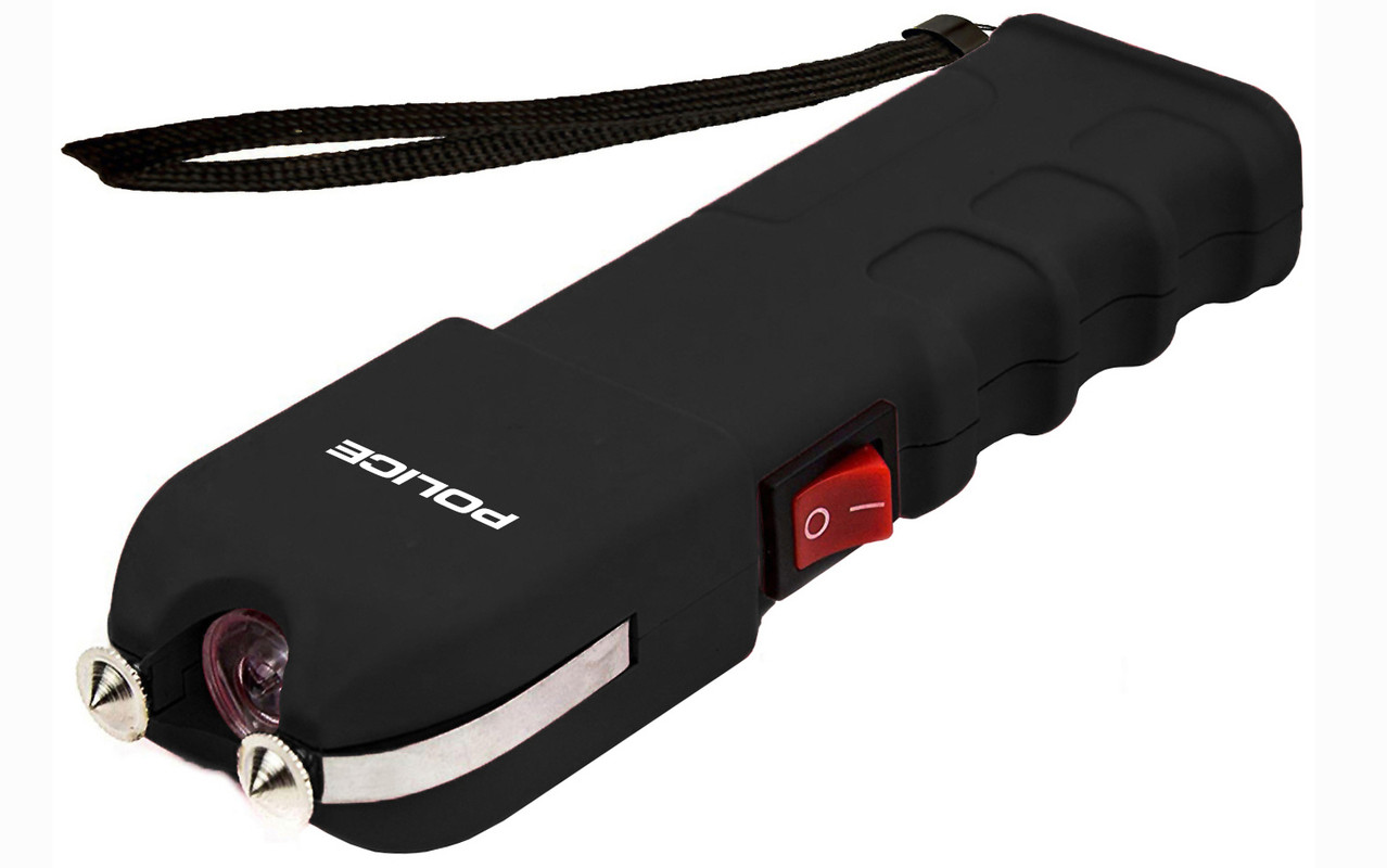 police-stun-gun-taser-flashlight-rechargeable-vipertek-928-black