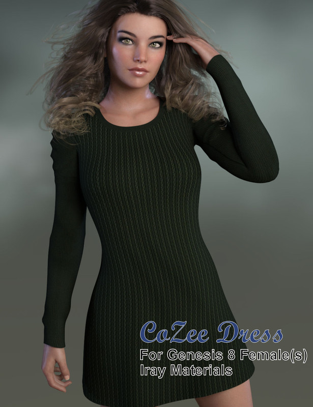 CoZee Dress for Genesis 8 Female(s) CoZee Dress for Genesis 8 Female(s)
